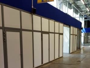 Алюминиевые перегородки ТЦ ЛЕНТА