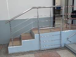 Лестничные ограждения на Надымском авиапредприятии