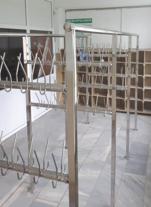 Гардеробные вешалки из нержавейки, п. Ключевск