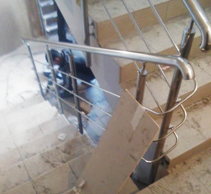 Ограждения для лестниц и в санузел, ул. Шефская